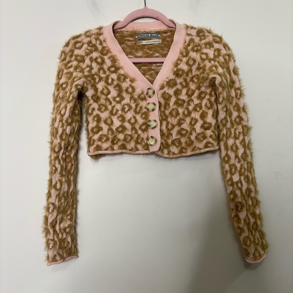 Kimchi Blue meo cardigan animal print XS - Picture 3 of 5